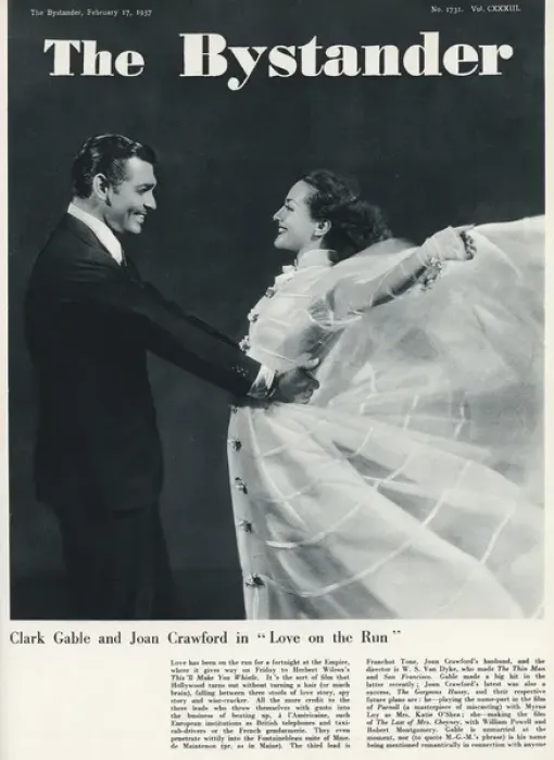 Framed Print : Clark Gable with Joan Crawford in Love on the Run 1936 Framed Print : Clark Gable with Joan Crawford in Love on the Run 1936