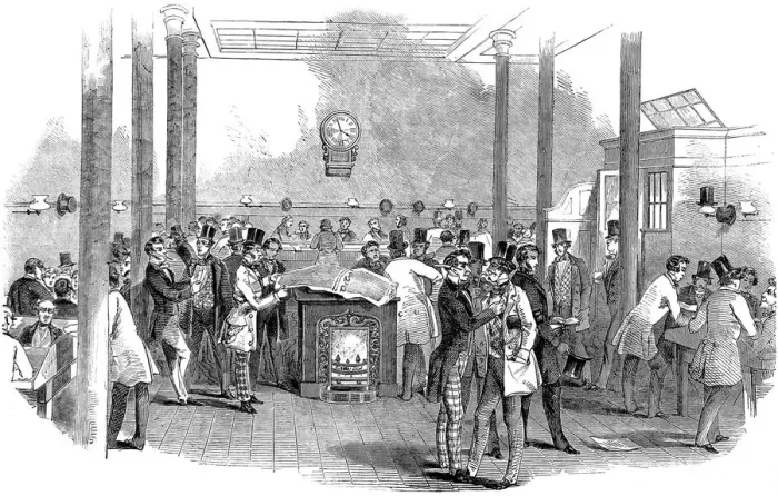Framed Print : The Clearing House, Lombard Street, London, 1847 Framed Print : The Clearing House, Lombard Street, London, 1847