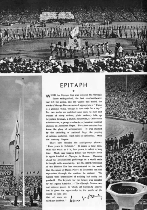 Framed Print : Closing ceremony of the 1948 London Olympic Games Framed Print : Closing ceremony of the 1948 London Olympic Games