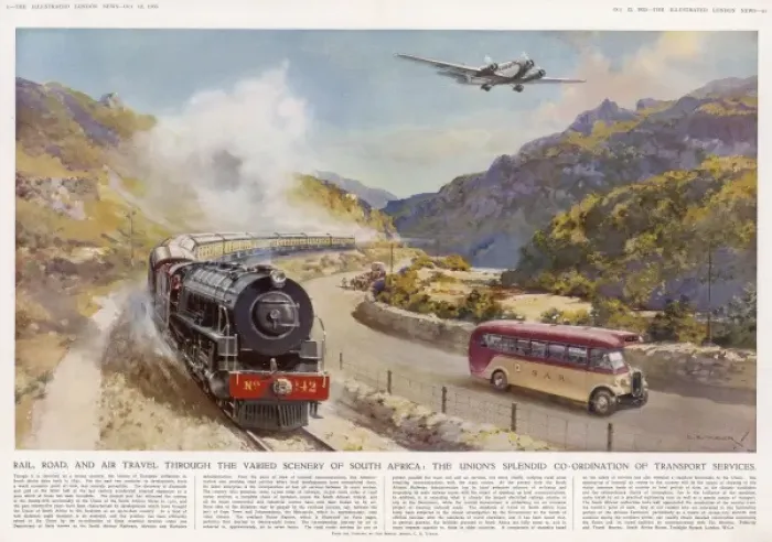 Framed Print : Co-ordination of Transport Service in South Africa
