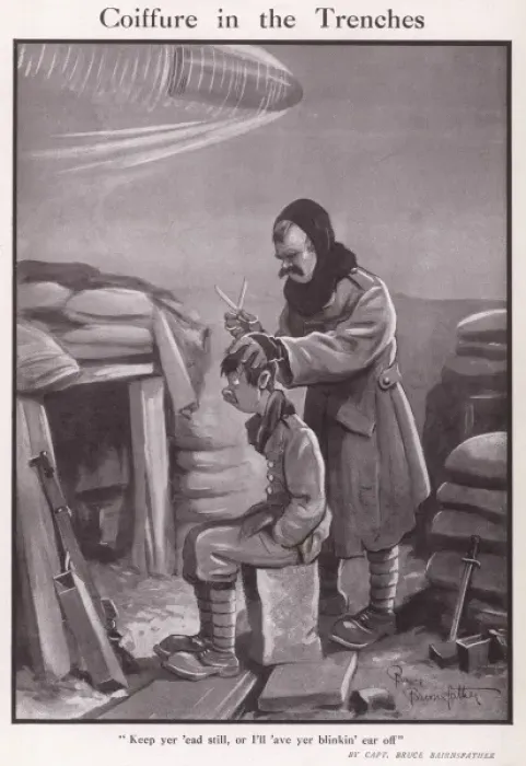 Framed Print : Coiffure in the Trenches Framed Print : Coiffure in the Trenches