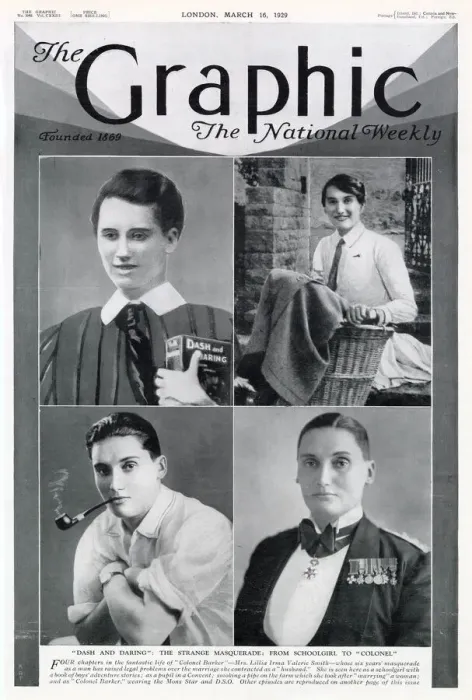 Framed Print : Colonel Barker - Valerie Smith Page from The Graphic reporting on the case of Colonel