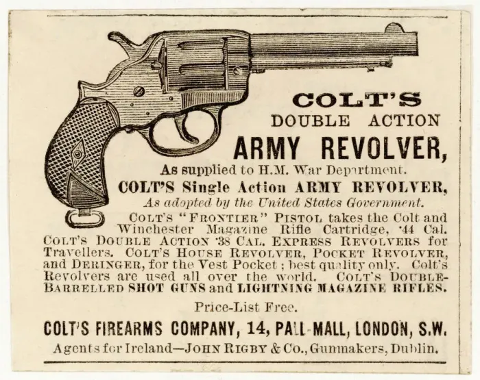 Framed Print : Colt Revolver 1886 Framed Print : Colt Revolver 1886