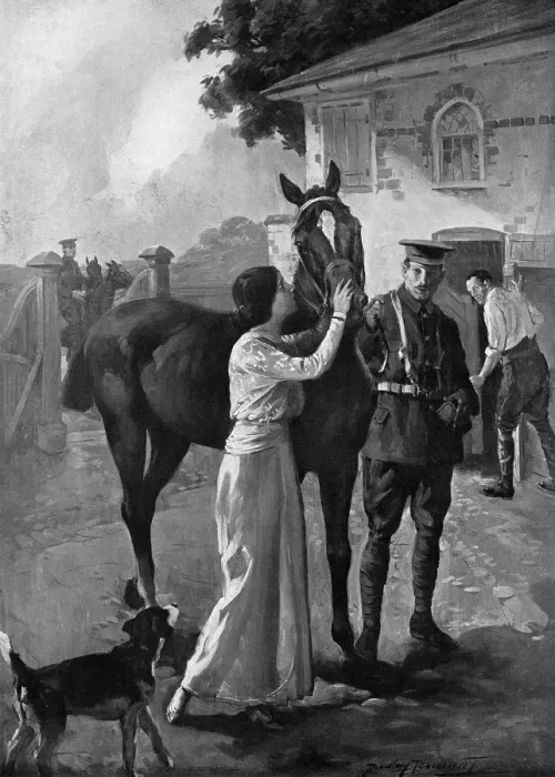 Framed Print : Commandeered - Goodbye Old Friend by Dudley Tennant