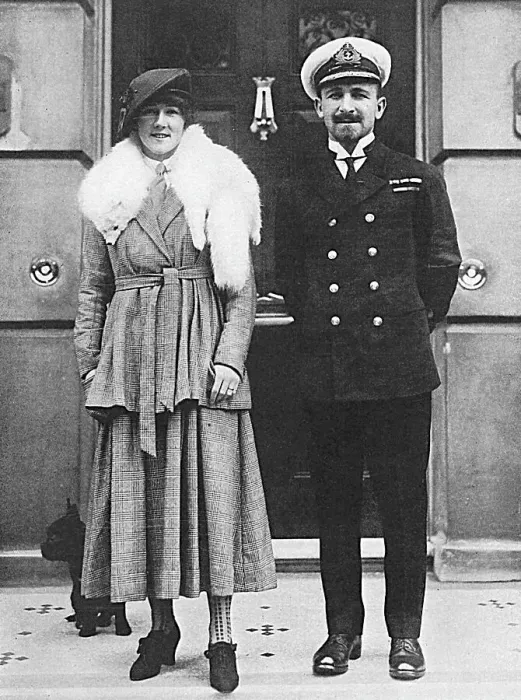 Framed Print : Commander and Mrs C. R. Samson, WW1