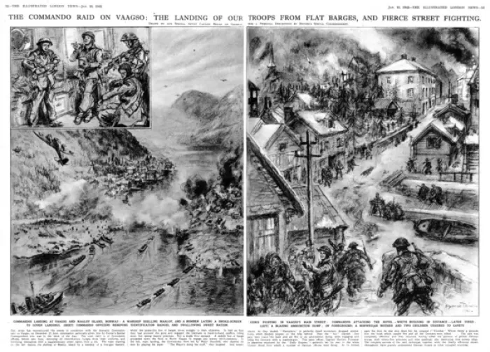 Framed Print : Commando raid on Vaagso, Operation Archery 1941 Framed Print : Commando raid on Vaagso, Operation Archery 1941