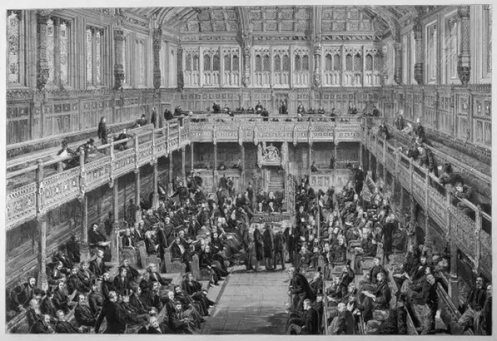 Framed Print : Commons Division / 1881 Framed Print : Commons Division / 1881