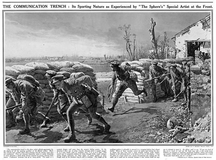 Framed Print : The Communication Trench Framed Print : The Communication Trench