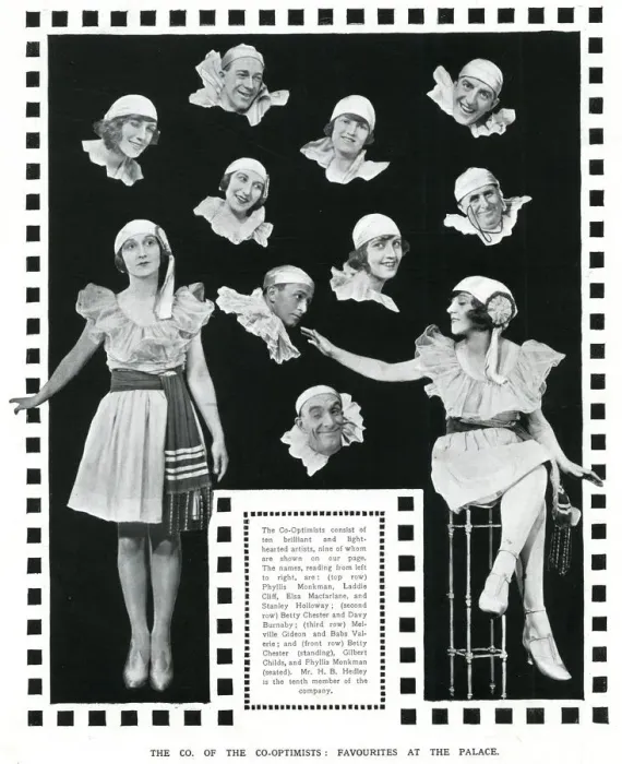 Framed Print : The Company of the Co-optimists, October 1921 Framed Print : The Company of the Co-optimists, October 1921