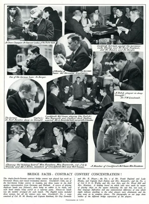 Framed Print : Contract Bridge Contest, 1932 Framed Print : Contract Bridge Contest, 1932