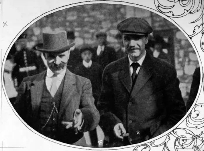 Framed Print : The cook and Mr Maynard, survivors of the Titanic disaster Framed Print : The cook and Mr Maynard, survivors of the Titanic disaster