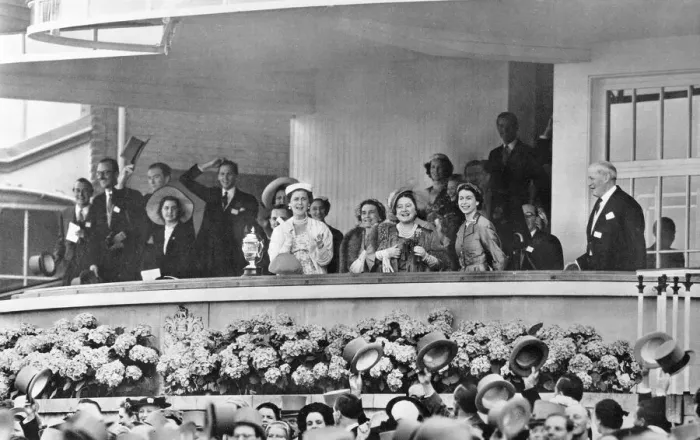 Framed Print : Coronation 1953, the royal box at Ascot Framed Print : Coronation 1953, the royal box at Ascot