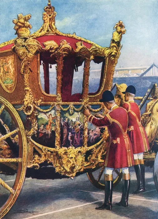 Framed Print : The Coronation Coach Framed Print : The Coronation Coach