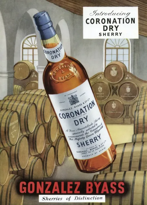 Framed Print : Coronation Dry Sherry advertisement, 1953 Framed Print : Coronation Dry Sherry advertisement, 1953