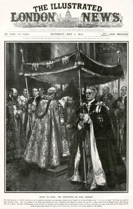 Framed Print : Coronation of George V - Anointing Framed Print : Coronation of George V - Anointing