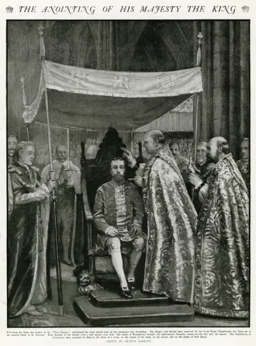 Framed Print : Coronation of George V ceremony of atonement Framed Print : Coronation of George V ceremony of atonement