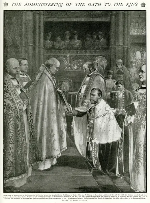 Framed Print : Coronation of King George V Framed Print : Coronation of King George V