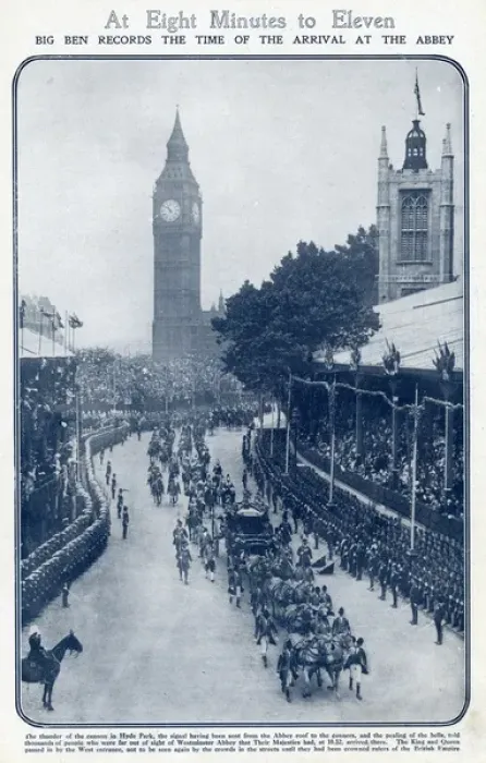 Framed Print : Coronation of King George V, arrival at Westminister Abbey Framed Print : Coronation of King George V, arrival at Westminister Abbey
