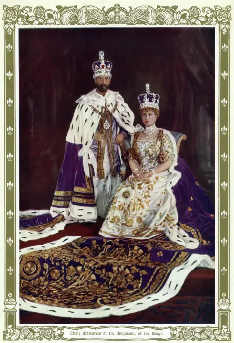Framed Print : Coronation of King George V and Queen Mary Framed Print : Coronation of King George V and Queen Mary