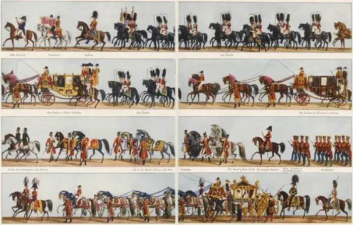Framed Print : Coronation Procession of Queen Victoria Framed Print : Coronation Procession of Queen Victoria