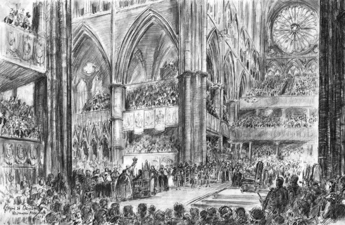 Framed Print : Coronation of Queen Elizabeth II by Bryan de Grineau Framed Print : Coronation of Queen Elizabeth II by Bryan de Grineau