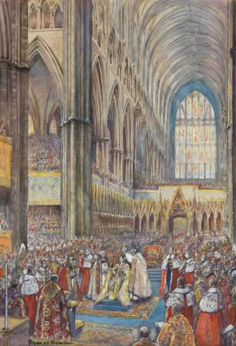 Framed Print : Coronation of Queen Elizabeth II - Westminster Abbey Framed Print : Coronation of Queen Elizabeth II - Westminster Abbey