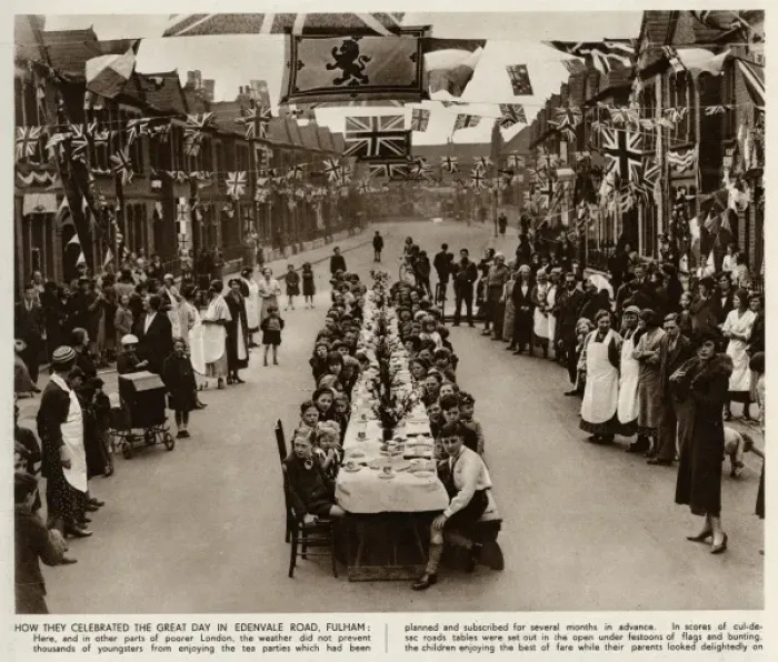Framed Print : Coronation street tea-party