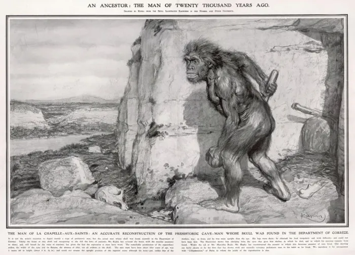 Framed Print : Correze Man / Neanderthal Framed Print : Correze Man / Neanderthal