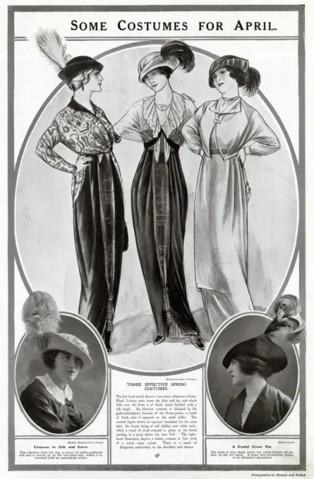 Framed Print : Costume for April 1913