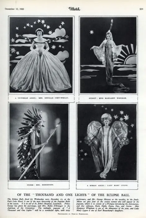 Framed Print : Four costumes for the Eclipse Ball Framed Print : Four costumes for the Eclipse Ball