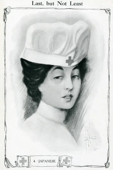 Framed Print : Costumes of the Red Cross: an Japanese nurse, 1915 Framed Print : Costumes of the Red Cross: an Japanese nurse, 1915