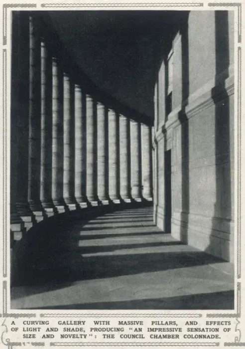 Framed Print : Council Chamber Colonnade, New Delhi Framed Print : Council Chamber Colonnade, New Delhi
