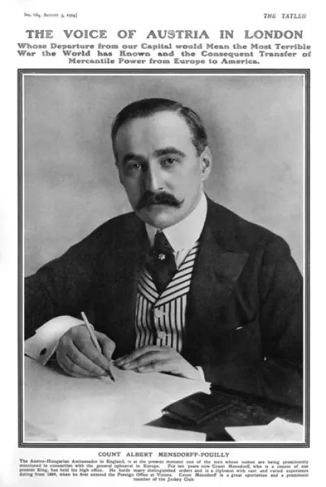 Framed Print : Count Albert Mensdorff-Pouilly, Austro-Hungarian Ambassador Framed Print : Count Albert Mensdorff-Pouilly, Austro-Hungarian Ambassador