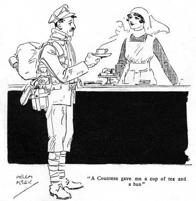 Framed Print : A Countess Gave me a cup of tea, WW1 soldier & canteen Framed Print : A Countess Gave me a cup of tea, WW1 soldier & canteen
