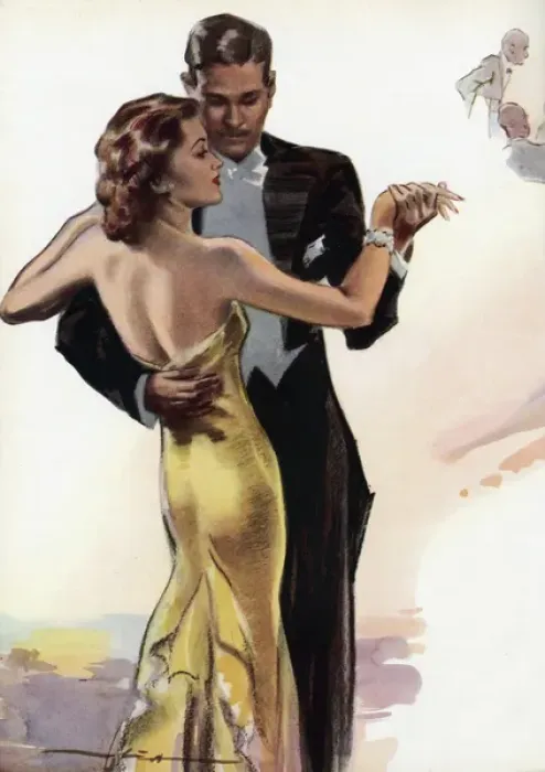 Framed Print : Couple dancing 1950 Framed Print : Couple dancing 1950