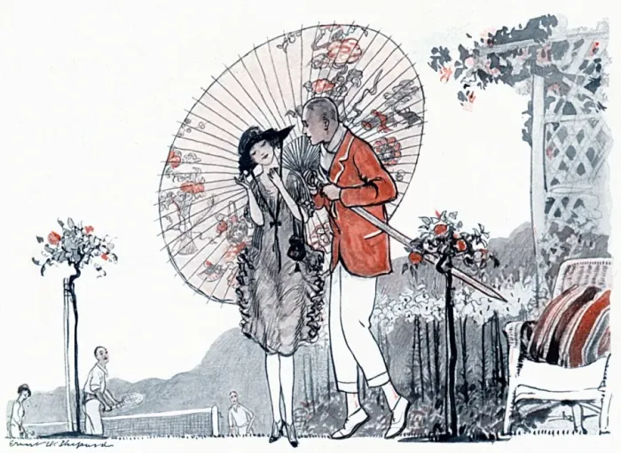 Framed Print : Courtship scene by E. H. Shepherd