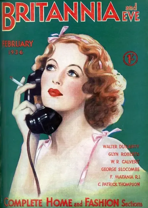 Framed Print : Cover of Britannia and Eve, February 1936