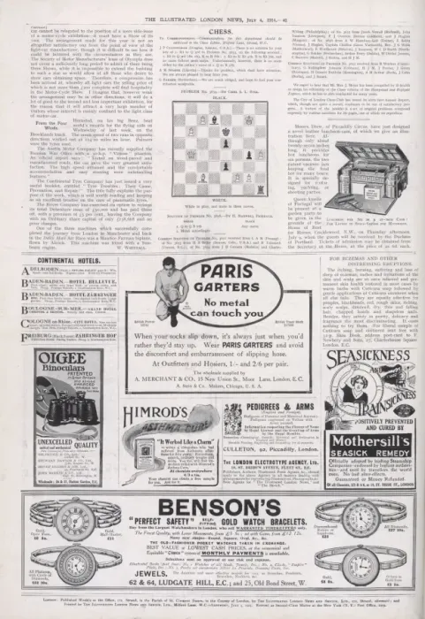 Framed Print : Back cover of the Illustrated London News