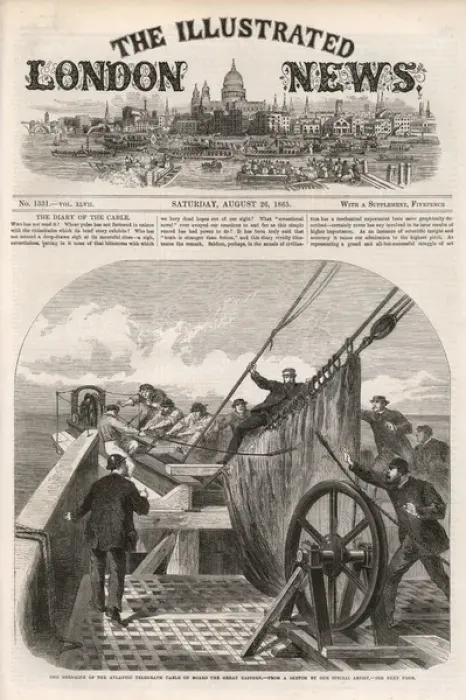 Framed Print : Cover of the ILN 26th August 1865 Framed Print : Cover of the ILN 26th August 1865