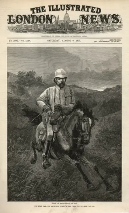 Framed Print : Cover of ILN 9th August 1879, Archibald Forbes Framed Print : Cover of ILN 9th August 1879, Archibald Forbes