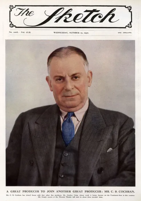 Framed Print : Front cover, portrait of C B Cochran, theatre producer Framed Print : Front cover, portrait of C B Cochran, theatre producer