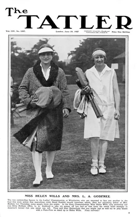 Framed Print : Front cover of Tatler featuring Helen Wills Moody Framed Print : Front cover of Tatler featuring Helen Wills Moody