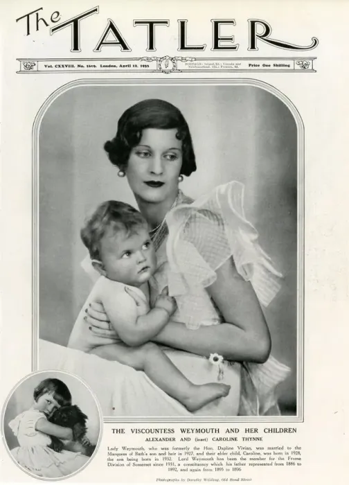 Framed Print : Front cover of The Tatler featuring a photograph of Lady Weymouth (formerly Daphne Vivian Framed Print : Front cover of The Tatler featuring a photograph of Lady Weymouth (formerly Daphne Vivian