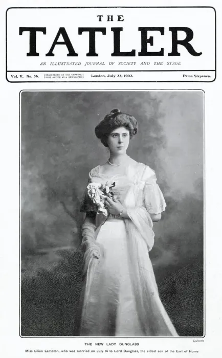 Framed Print : Front cover of The Tatler featuring a photograph of Lilian Lambton