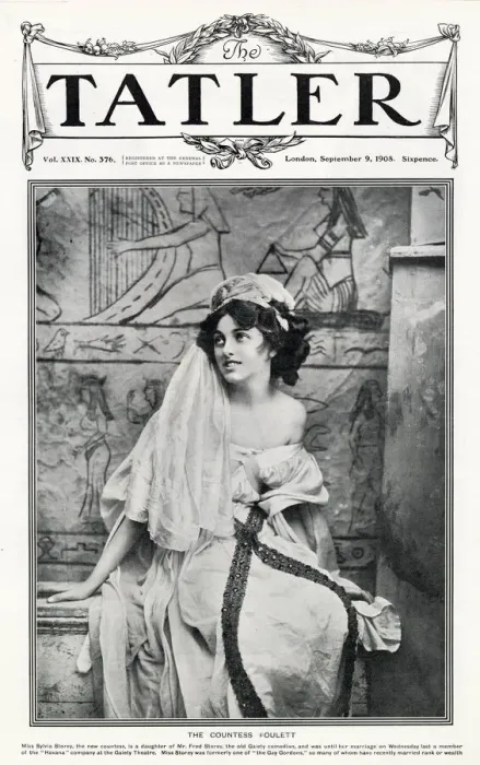 Framed Print : Front cover of The Tatler featuring a portrait of Countess Poulett