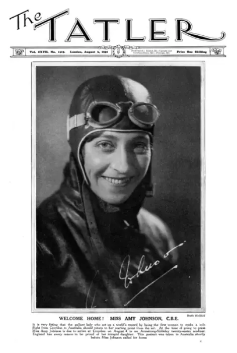 Framed Print : Front cover of The Tatler - Miss Amy Johnson Framed Print : Front cover of The Tatler - Miss Amy Johnson