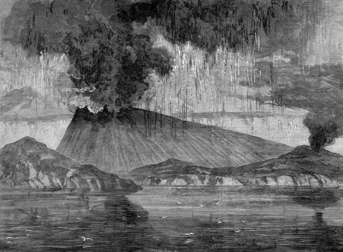Framed Print : The Crater of Santorin