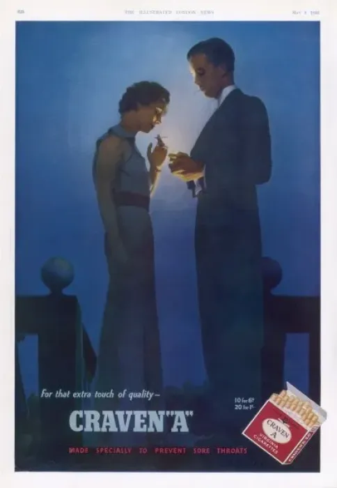 Framed Print : Craven Cigarettes