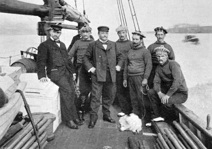 Framed Print : The Crew of the Matador, 1900 Framed Print : The Crew of the Matador, 1900