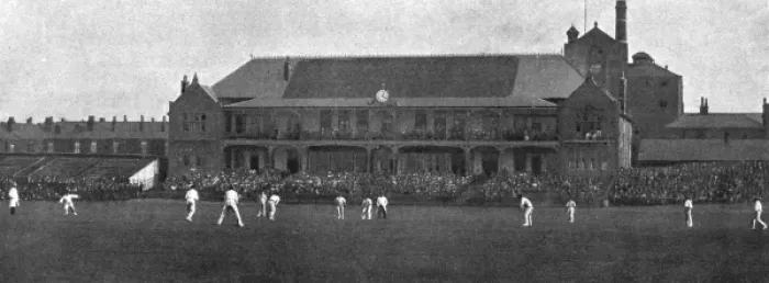 Framed Print : Cricket at Bramall Lane 1901